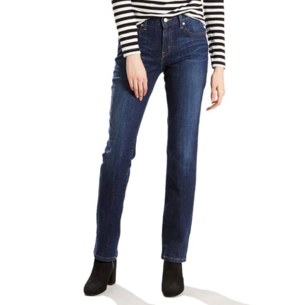 Levi's Women's Straight Leg Jeans - Dark Blue